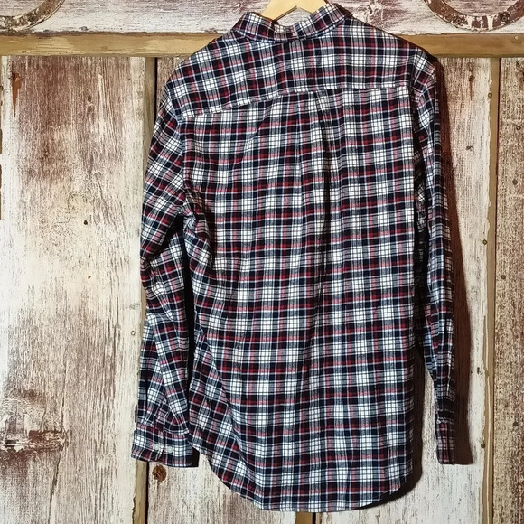Tommy Hilfiger men's plaid flannel cotton/elastin classic fit button down medium - Picture 11 of 14